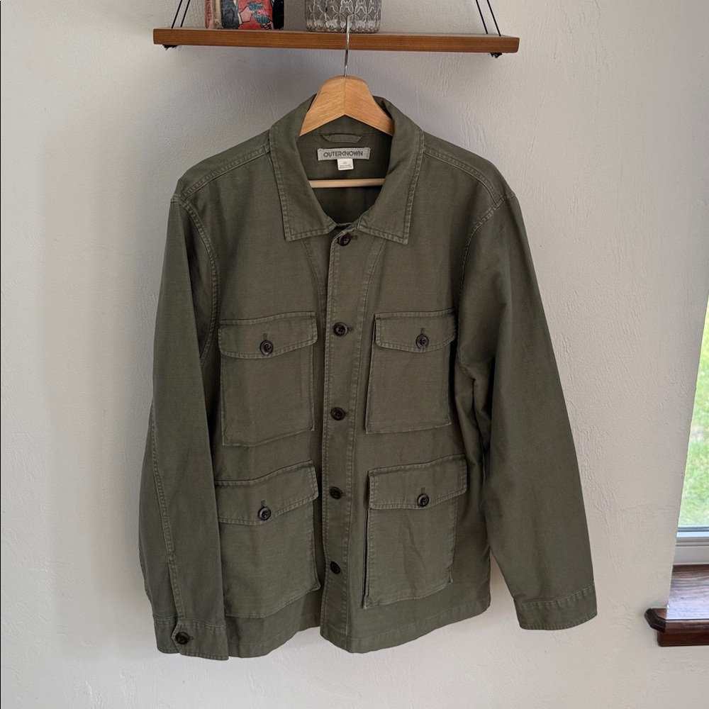 NWOT OUTERKNOWN UTILITARIAN CHORE COAT IN OLIVE DRAB